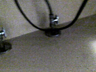 Cabinet under a kitchen sink (standard photo)